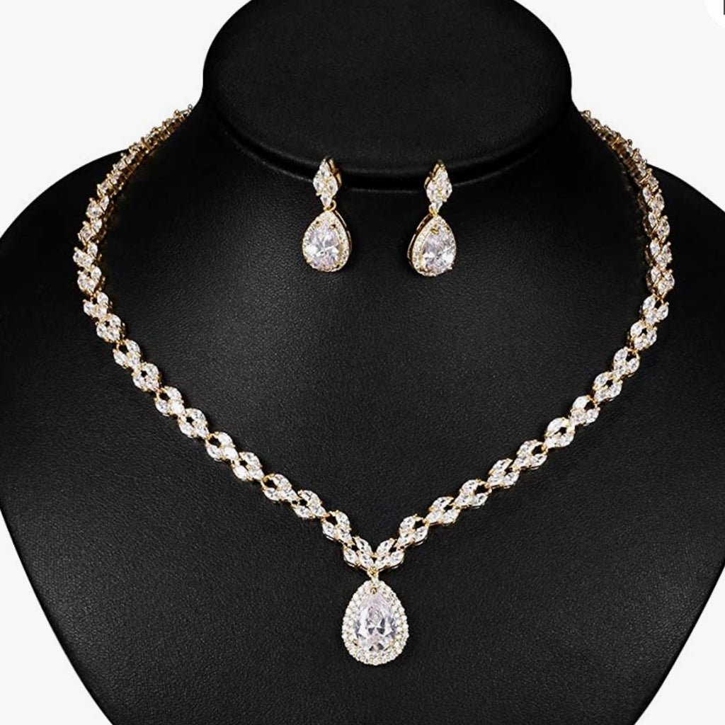 Necklace Sets Silver, Gold, Rose Gold, Pearl